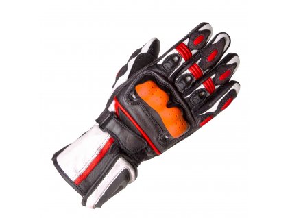 Moto rukavice Rokit Furious černo/bílo/červené (Velikost XXL)