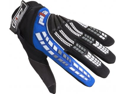 MX rukavice na motorku Pilot černo/modré