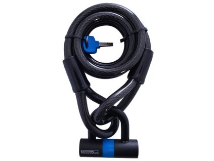 Zámek Oxford Loop Lock15 s U profil zámkem Shackle Mini kouřový