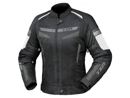 Dámska bunda na motocykel TXR Alpine čierno/bielo/sivá