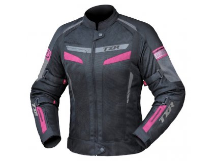 Dámska bunda na motocykel TXR Alpine čierno/ružová
