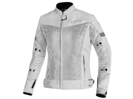 damska moto bunda TXR summer stribrna 1