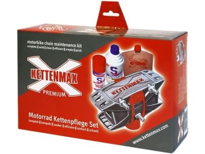 KETTENMAX PREMIUM - práčka na motocyklové reťaze (kompletná sada vr. čističe a konzervantu reťazí)