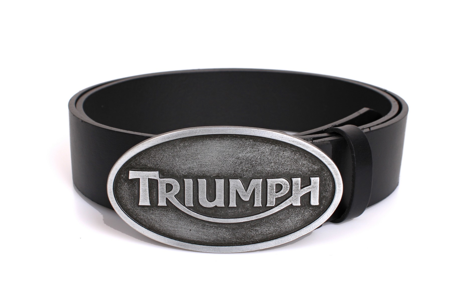 TXR Kožený opasok Triumph 90 cm (Moto opasok s prackou)