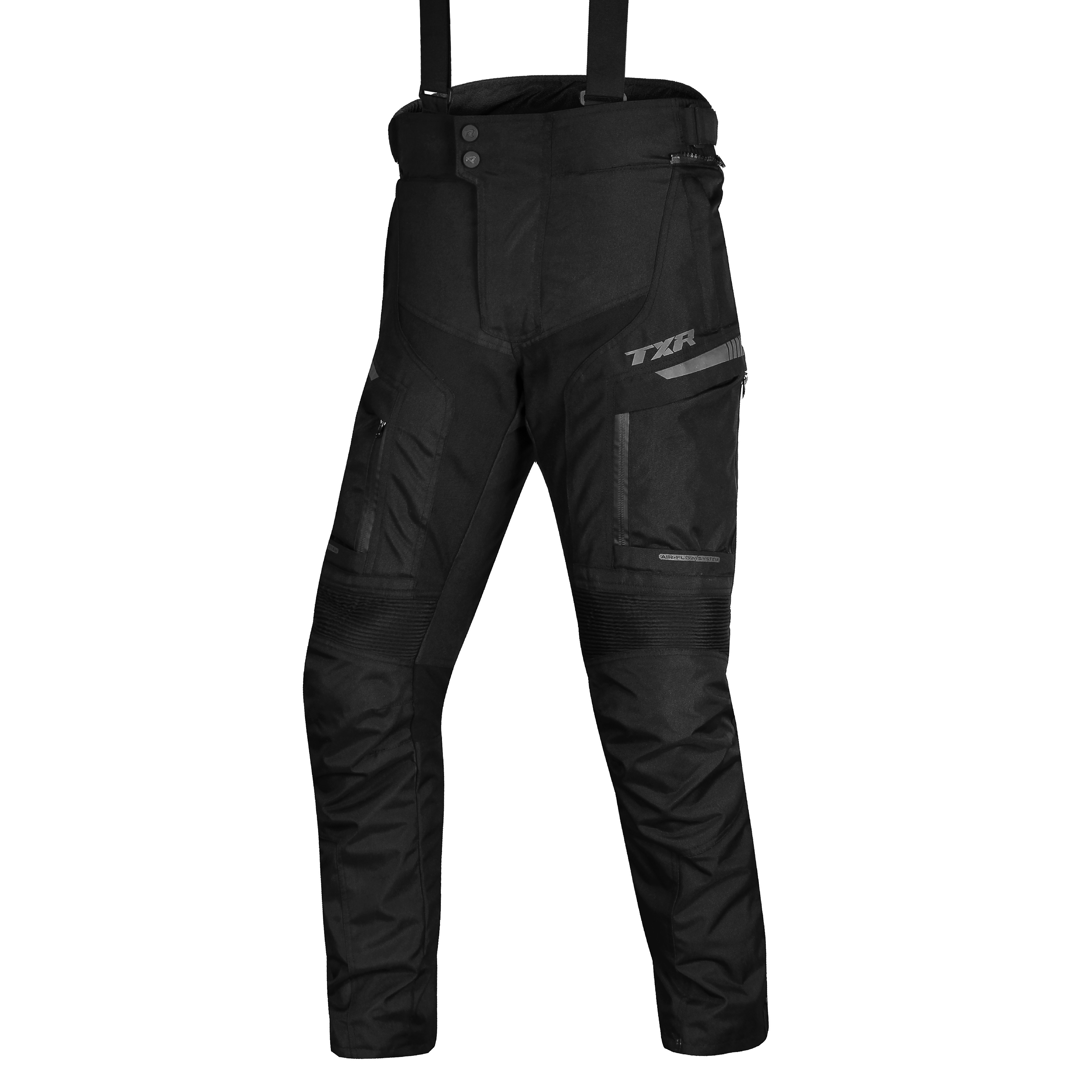 TXR Nohavice na motorku Expedition čierne 3XL (chrániče kolien)