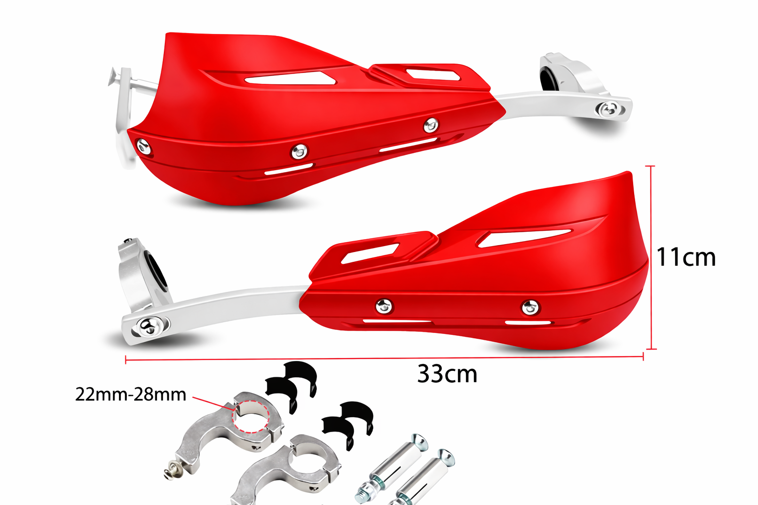 TXR Chrániče páčok Blastre červené