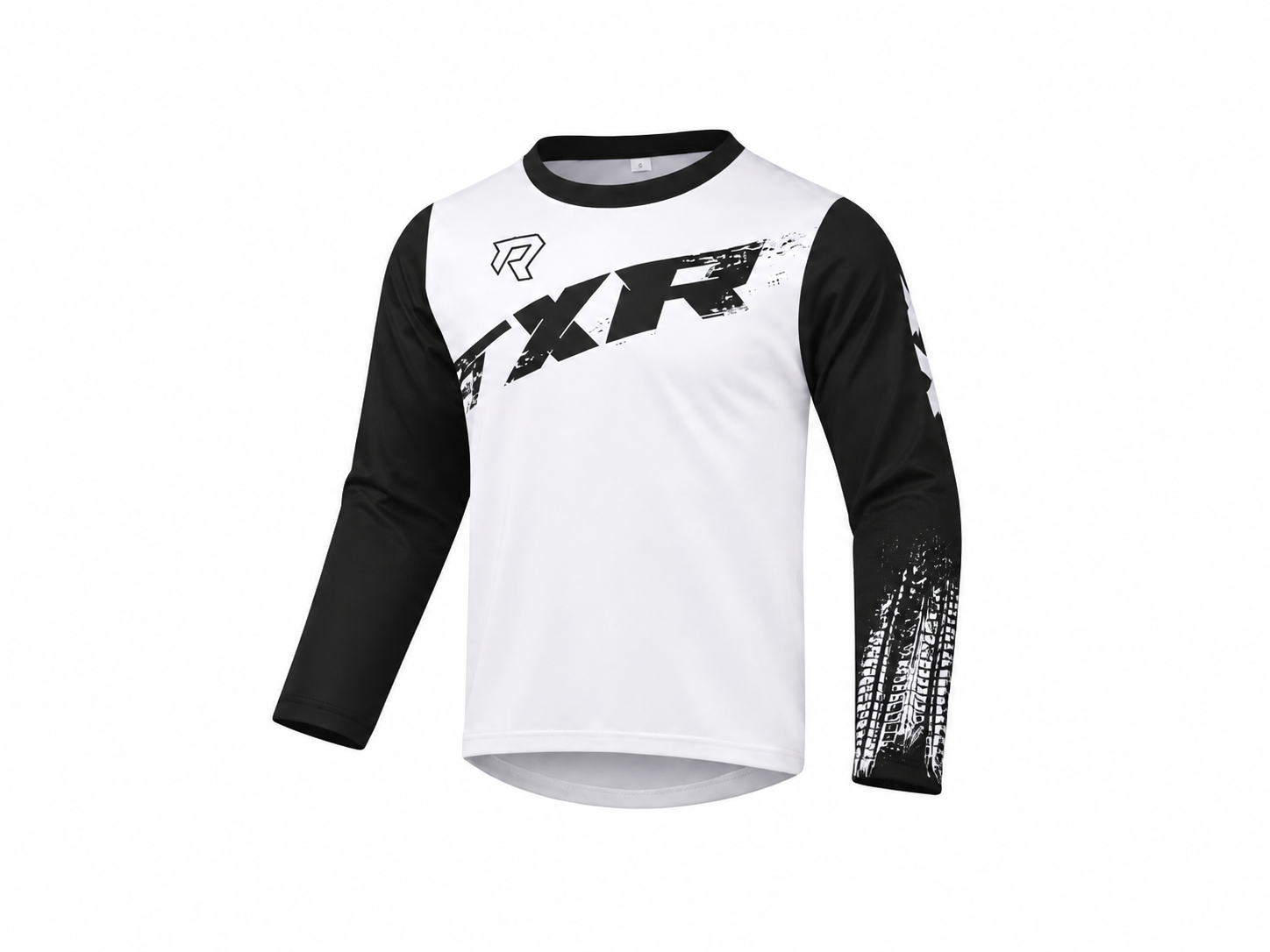 TXR Detský motokrosový dres Pulse bielo-čierny XL