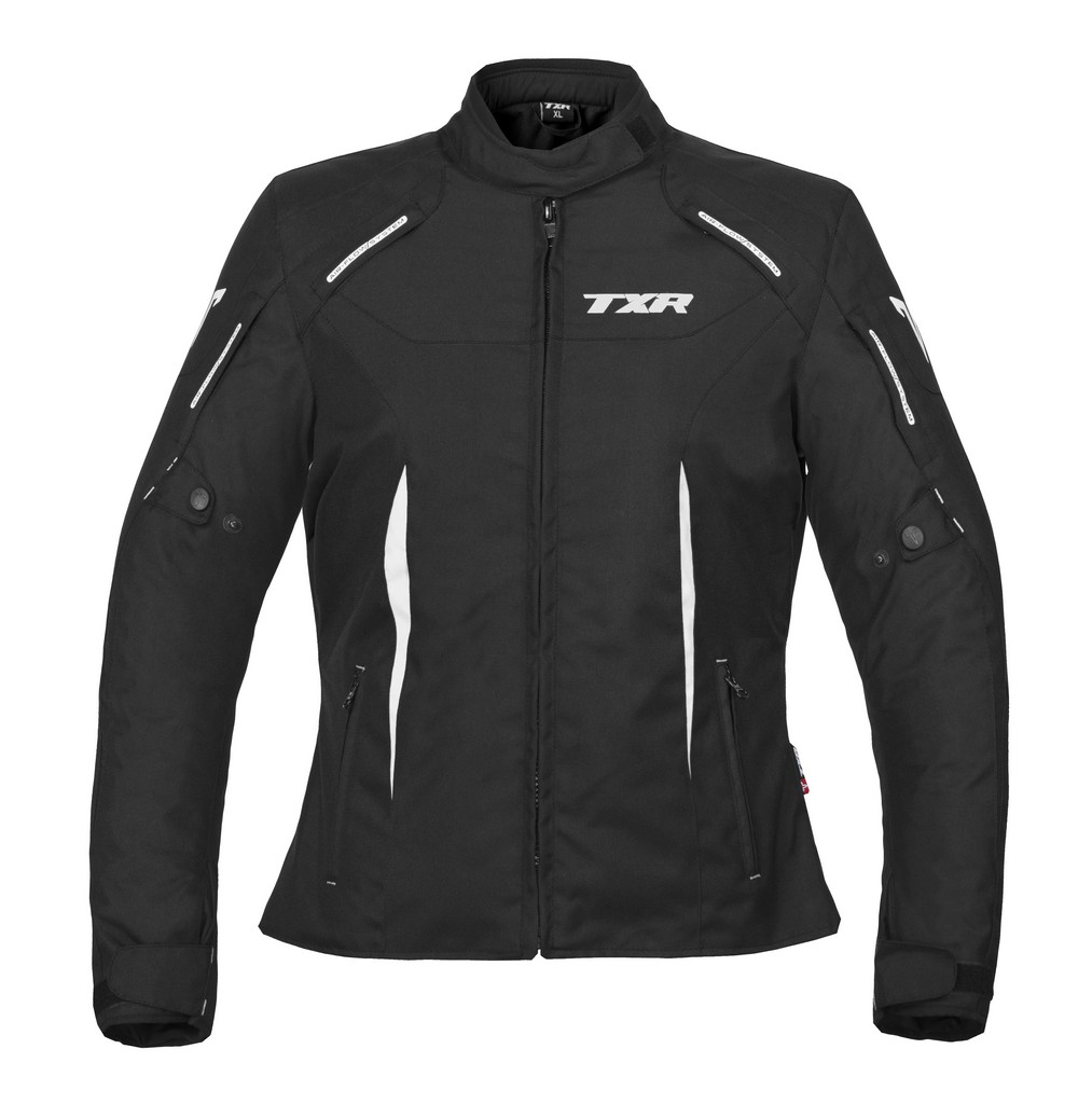 TXR Dámska bunda na motorku Elisa čierno-biela L