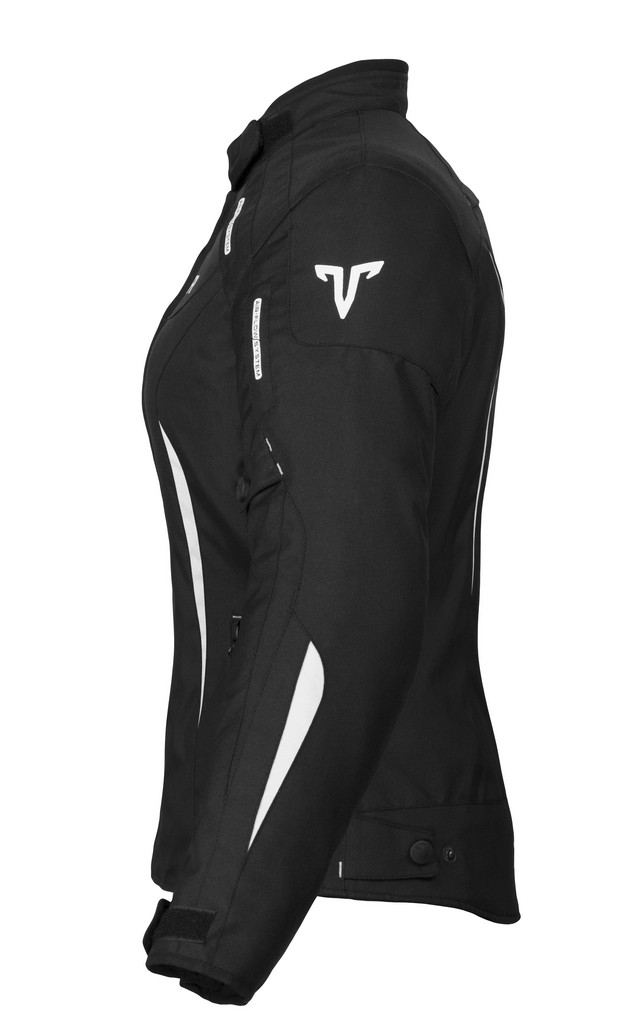 TXR Dámska bunda na motorku Elisa čierno-biela L