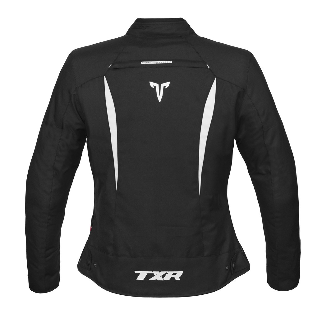 TXR Dámska bunda na motorku Elisa čierno-biela L
