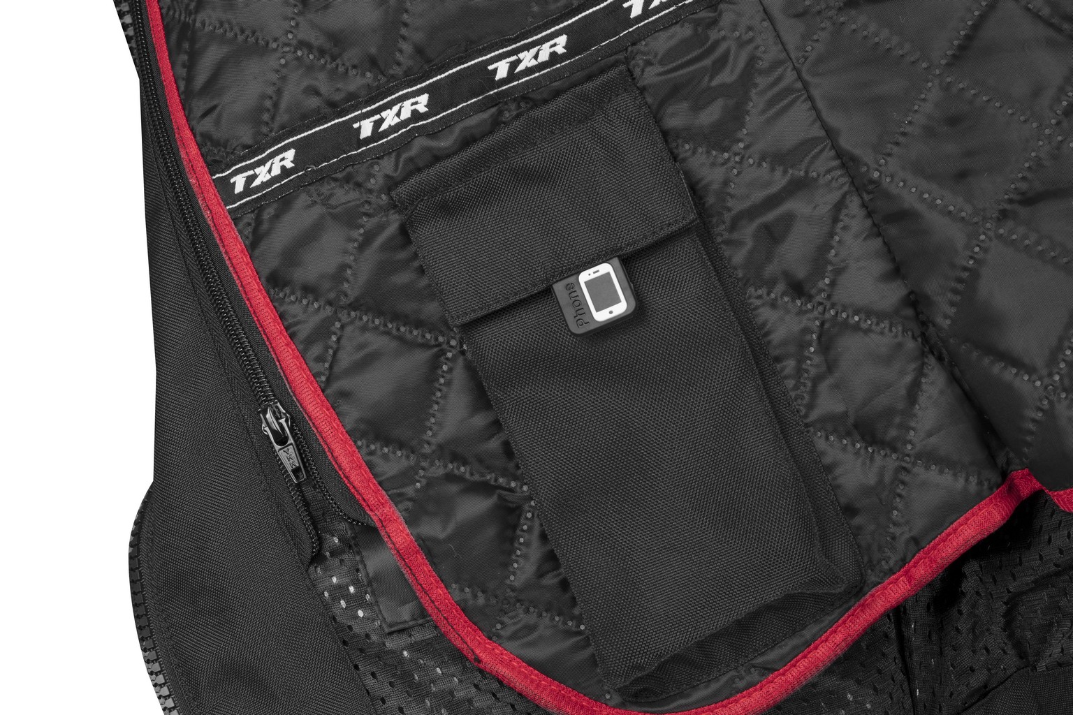 TXR Dámska bunda na motorku Elisa čierno-biela L