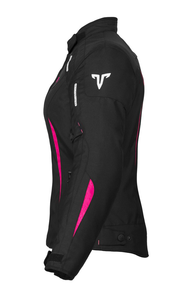 TXR Dámska bunda na motorku Elisa čierno-ružova XS