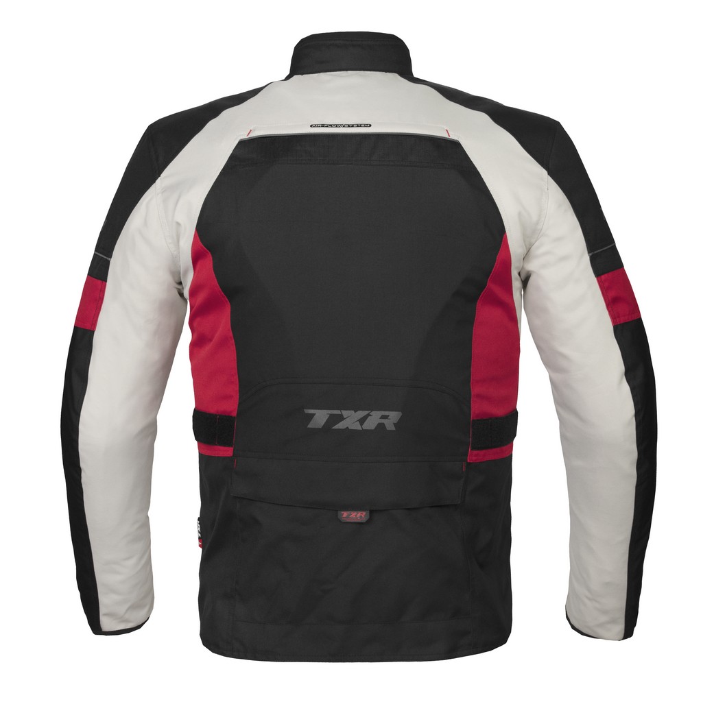 TXR Bunda na motorku Visper čierno-šedo-červená 3XL