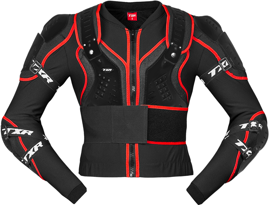 TXR Detsky chránič tela Guard čierno-červený 12 (Chránič na)