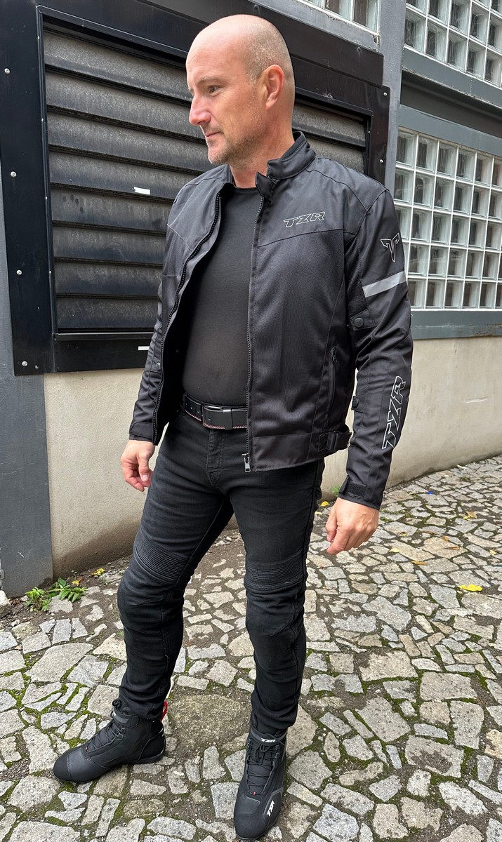 TXR Bunda na motorku Summer čierna XXL