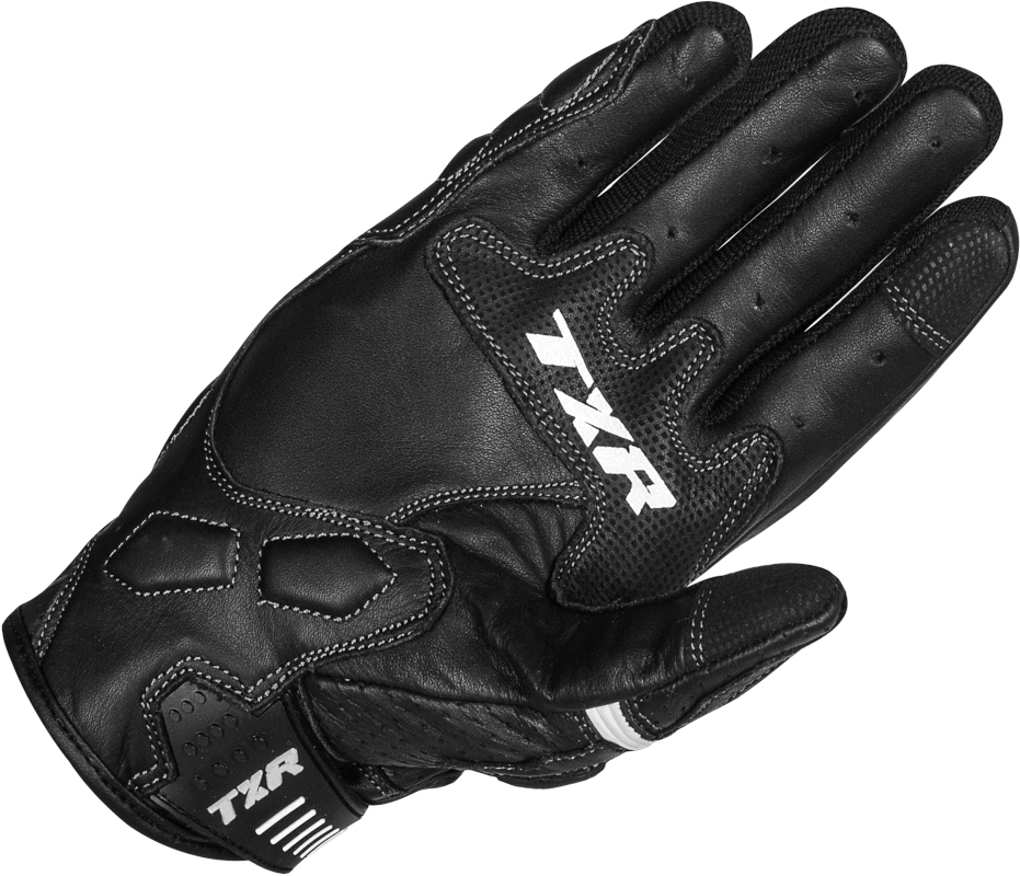 TXR Rukavice na motorku Hyper čierno-biele 3XL