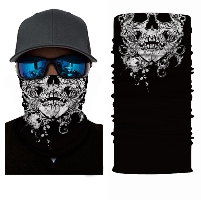 TXR Multifunkčná šatka Skull burn (Multifunkčná kukla na)