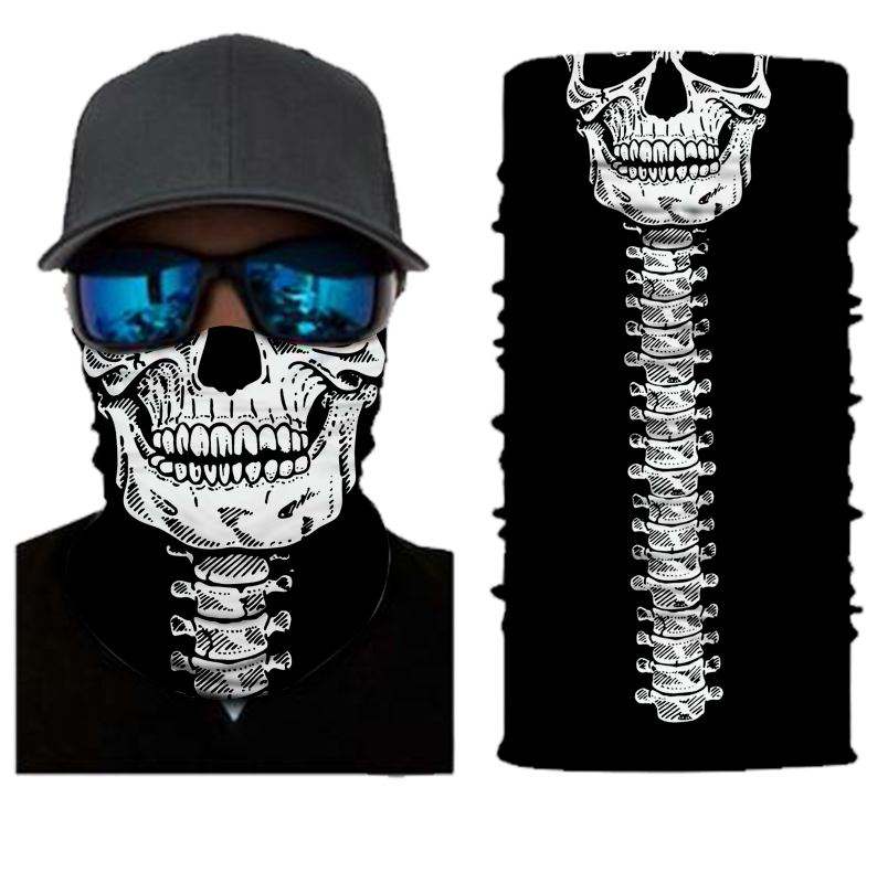 TXR Multifunkčná šatka Skull neck (Multifunkčná kukla na)