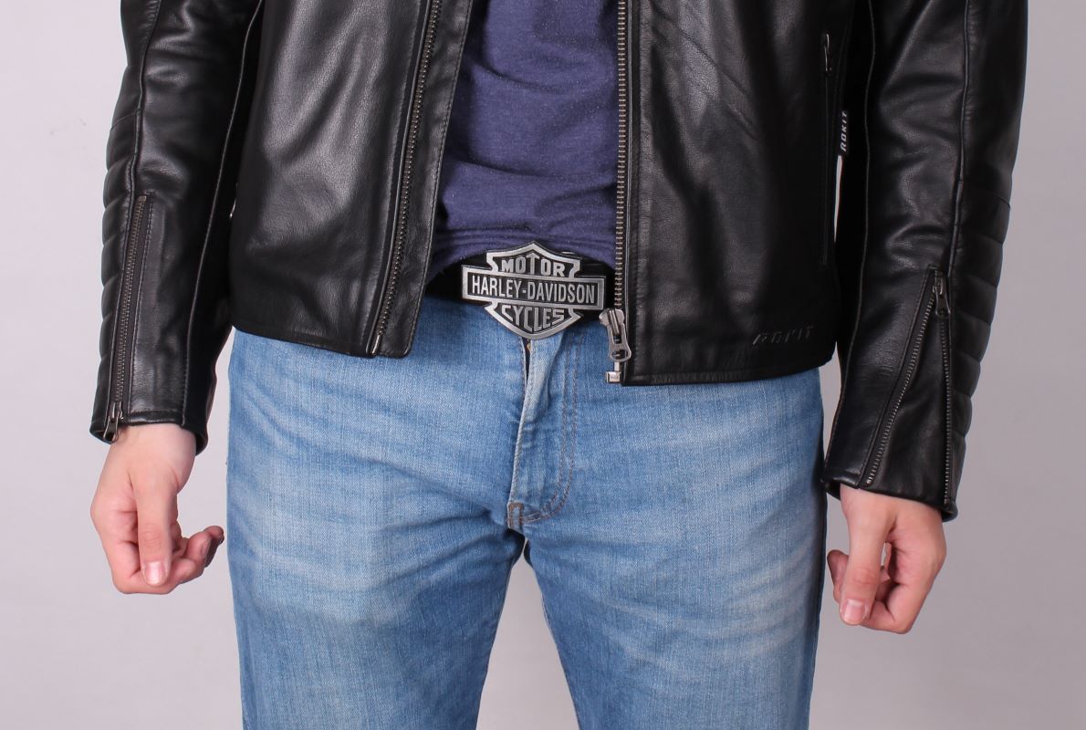 TXR Kožený opasok Harley-Davidson 140 cm