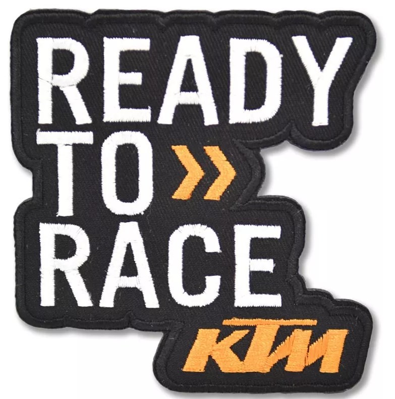 TXR Moto nášivka KTM Ready to race (Moto nášivka KTM, ktorá je)