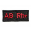 Moto nášivka s krvnou skupinou AB Rh+