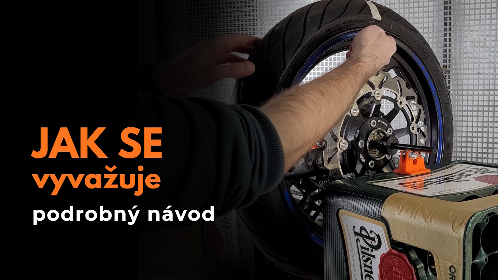 Jak vyvážit motocyklové kolo na statické vyvažovačce?