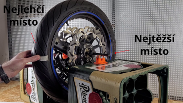 Zjištění správné hmotnosti závaží - umístění