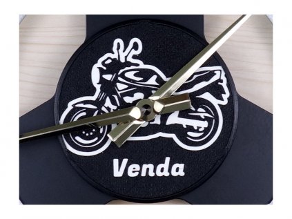 310 4 hodiny z brzdoveho kotouce motiv na miru