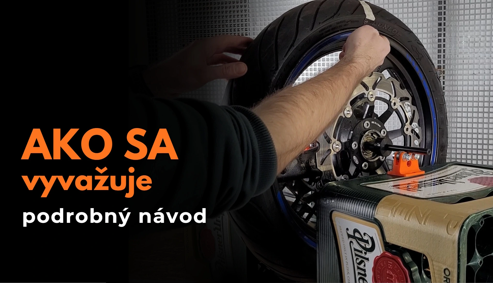 Ako vyvážiť motocyklové koleso na statickej vyvažovačke?