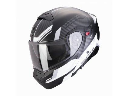 Moto přilba SCORPION EXO-930 EVO SIKON matná černo/stříbrno/bílá (Velikost XS)