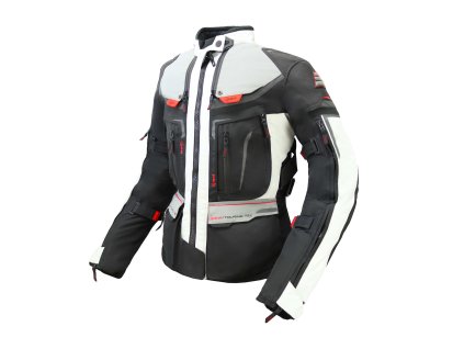 Dámská textilní moto bunda SPARK NEVADA LADY, šedá (Barva Šedá, Velikost 2XS)