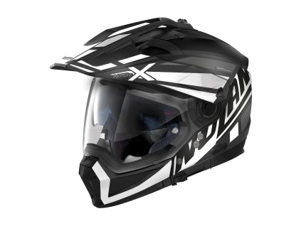 Moto helma Nolan N70-2 X Mirage N-Com Flat Black 54 (Barva Černá, Velikost XL)