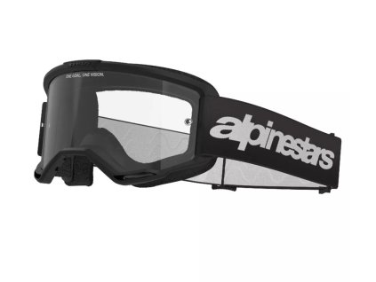 Brýle 2025 Alpinestars Vision 3 Wordmark black/clear (Barva Černá)