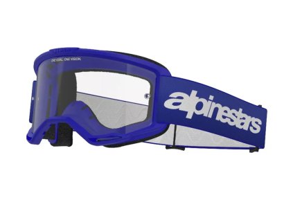 Motokrosové brýle 2025 Alpinestars Vision 3 Wordmark blue/clear (Barva Modrá)