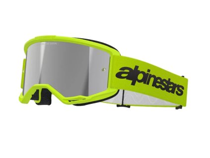 Brýle 2025 Alpinestars Vision 3 Wordmark yellow fluo/mirror silver (Barva Žlutá)