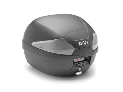 b 29nt kufr givi cerny s cirymi kourovymi odrazkami monolock s vlastni plotnou objem 29 ltr