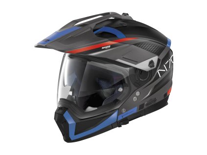 Moto helma Nolan N70-2 X Earthquake N-Com Flat Lava Grey 48 (Barva Šedá, Velikost XL)