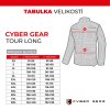 Pánská textilní moto bunda CYBER GEAR TOUR LONG, Fluo (Velikost 5XL, Barva Fluo)