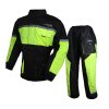 Nepromokavá dvoudílná kombinéza do deště Torent Fluo (Velikost S, Barva černá/fluo)