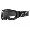 Brýle na motokros 2025 Alpinestars Vision 8 Corp black/clear (Barva Černá)