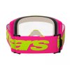 Brýle na motokros 2025 Alpinestars Vision 5 Wordmark pink/fluo yellow/clear (Barva RŮŽOVÁ)
