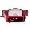 Brýle na motokros 2025 Alpinestars Vision 5 Blaze red/clear roll-off (Barva Červená)