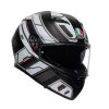 AGV K3 E2206 RIVIA MATT BLACK/WHITE vel. S (Velikost M, Barva Černá)