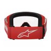 MX brýle 2025 Alpinestars Vision 3 Wordmark red/clear (Barva Červená)