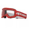 MX brýle 2025 Alpinestars Vision 3 Wordmark red/clear (Barva Červená)
