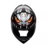 AGV K1 S E2206 LYZARD MATT BLACK/GREY/RED vel. XS (Velikost M, Barva Černá)