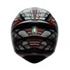 AGV K1 S E2206 LYZARD MATT BLACK/GREY/RED vel. XS (Velikost XS, Barva Černá)