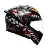 AGV K1 S E2206 LYZARD MATT BLACK/GREY/RED vel. XS (Velikost XS, Barva Černá)