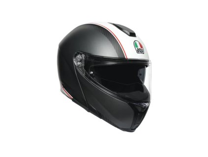 sportmodular cover matt gunmetal white motorbike flip up helmet e22051
