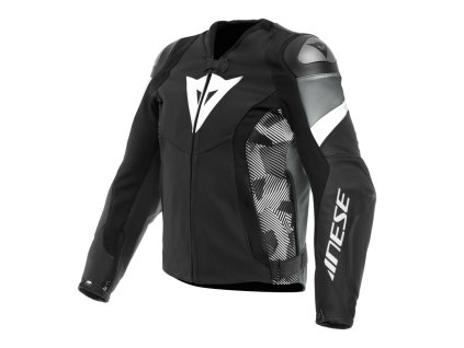 DAINESE AVRO 5 LEATHER JACKET BLACK/WHITE/ANTHRACITE